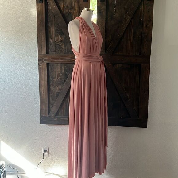 Infinity Bandeau Convertible Bridesmaid Dress Multiway Wrap Long Wedding Guest - Picture 6 of 14